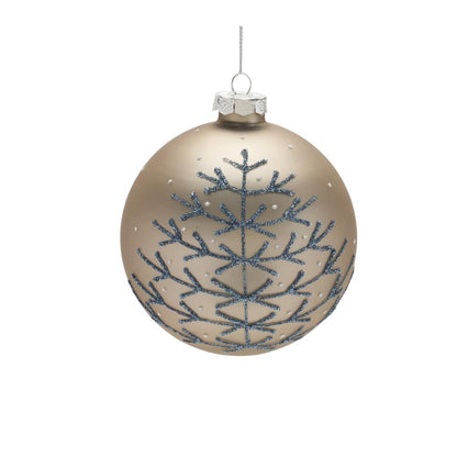 Ornament (Set of 6) 4"H, 4"H, 6.25"H Glass
