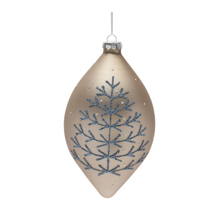 Ornament (Set of 6) 4"H, 4"H, 6.25"H Glass