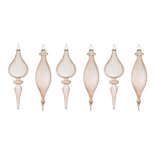 Drop Ornament (Set of 6) 8.5"H Glass