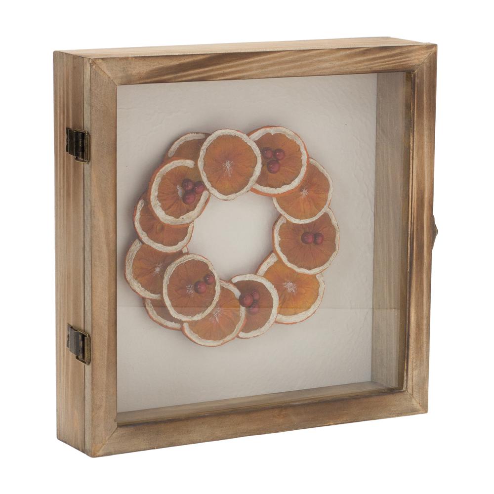 Fruit Wreath Shadow Box (Set of 2) 10"SQ Wood/Resin