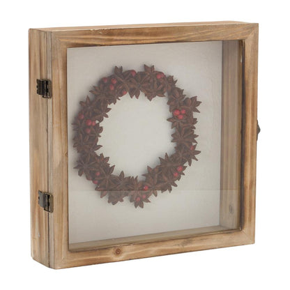 Fruit Wreath Shadow Box (Set of 2) 10"SQ Wood/Resin