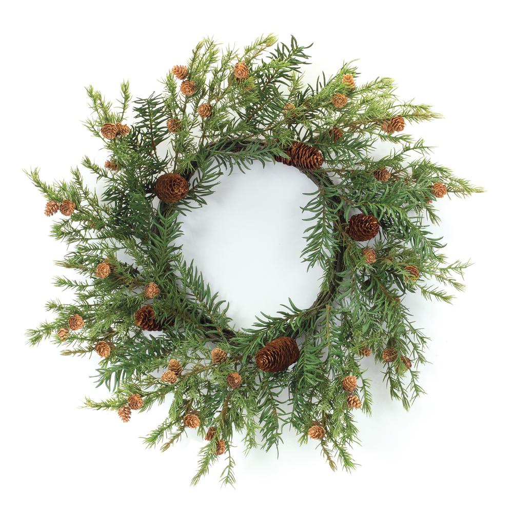 Pine Wreath 24"D Plastic