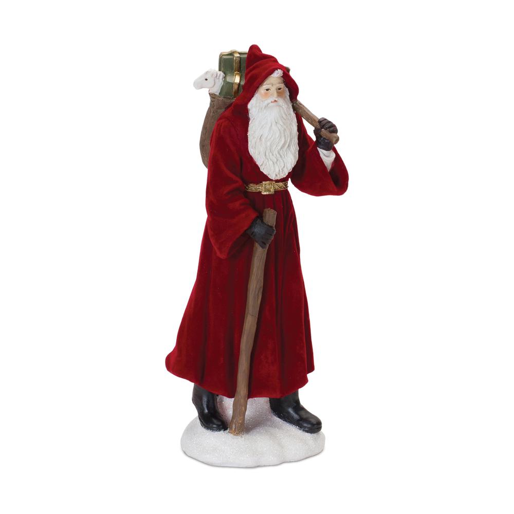 Santa (Set of 2) 12"H Resin