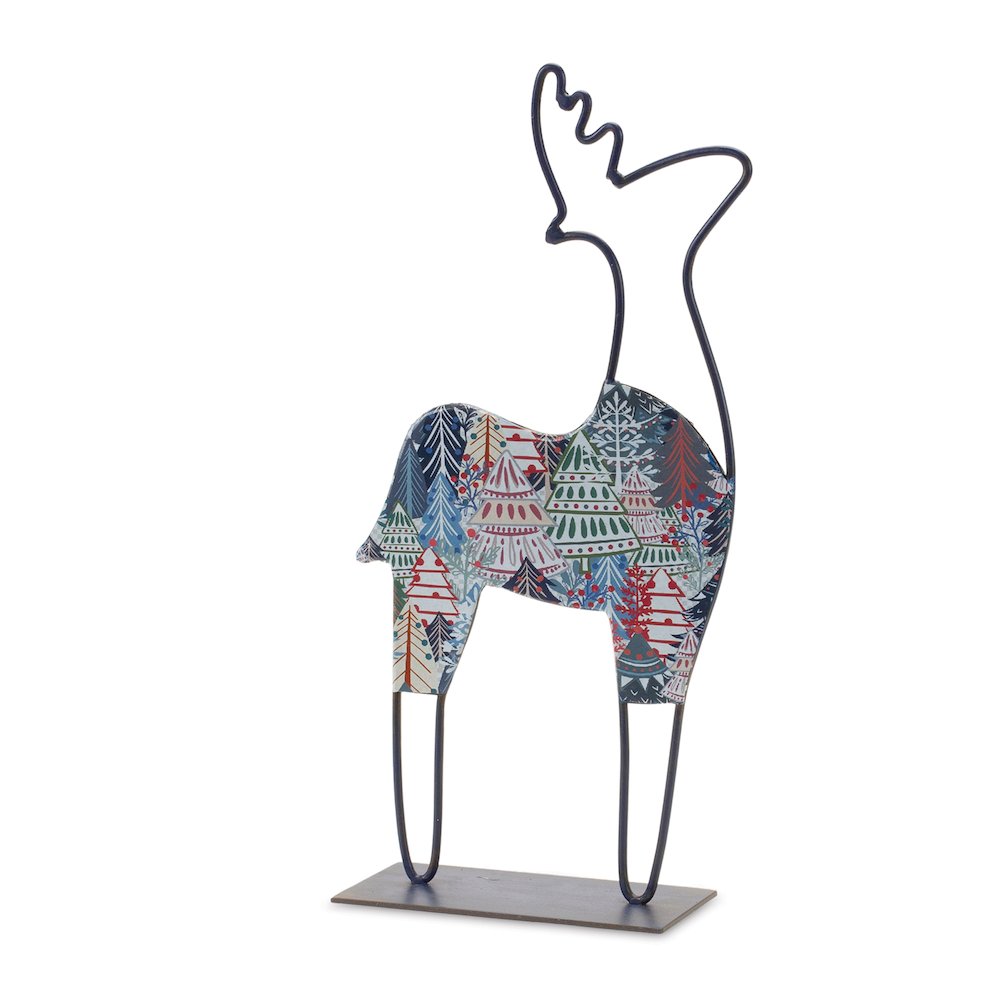 Deer (Set of 2) 9.75"L x 8"H, 6"L x 12"H Iron