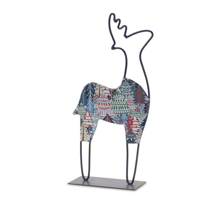 Deer (Set of 2) 9.75"L x 8"H, 6"L x 12"H Iron