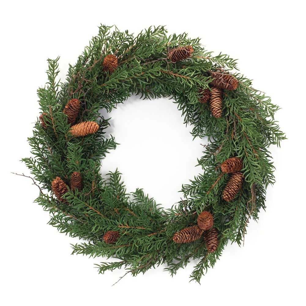 Pine Wreath 26"D Plastic