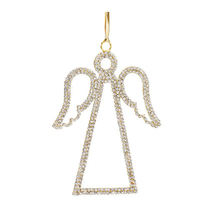 Angel Ornament (Set of 12) 5.25"H Iron/Glass