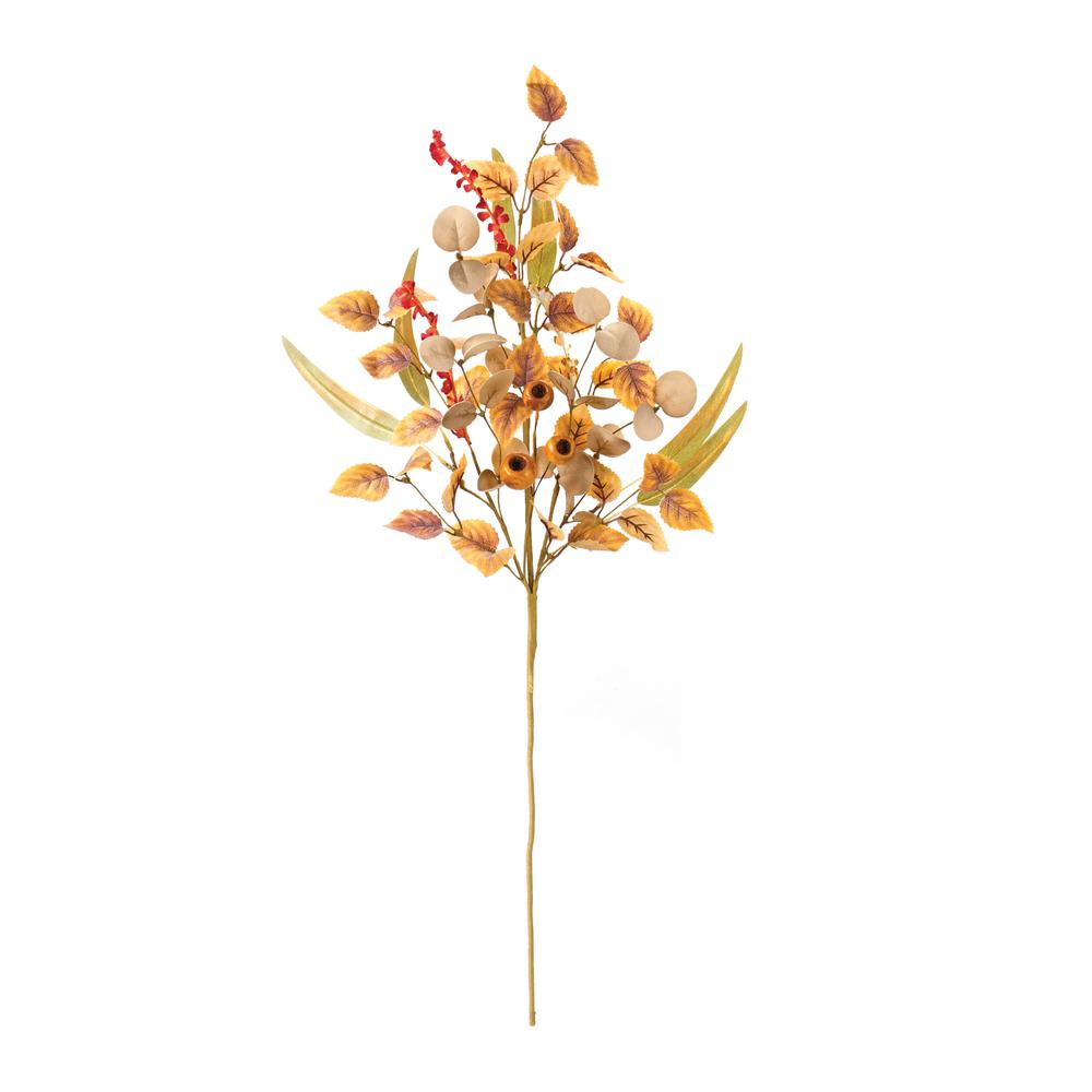 Fall Leaf and Pod Spray (Set of 2) 30"H Polyester