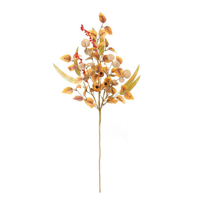 Fall Leaf and Pod Spray (Set of 2) 30"H Polyester