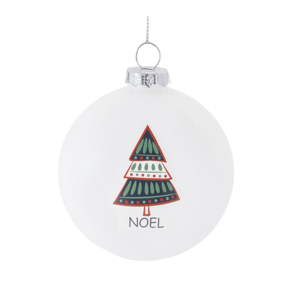 Ornament (Set of 6) 3"D Glass