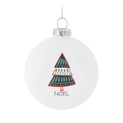 Ornament (Set of 6) 3"D Glass
