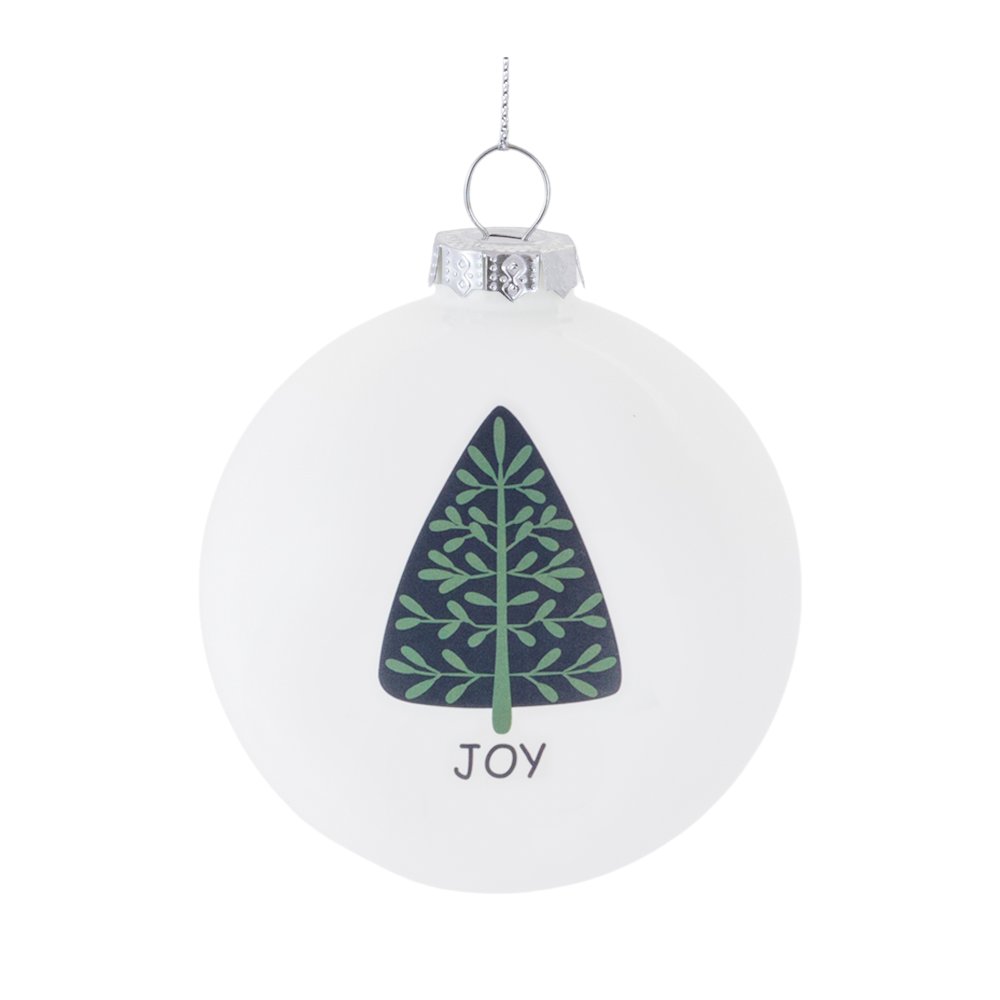 Ornament (Set of 6) 3"D Glass
