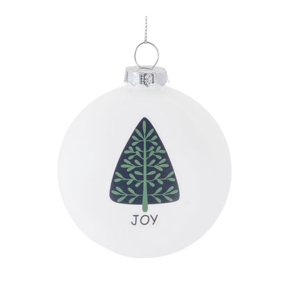 Ornament (Set of 6) 3"D Glass