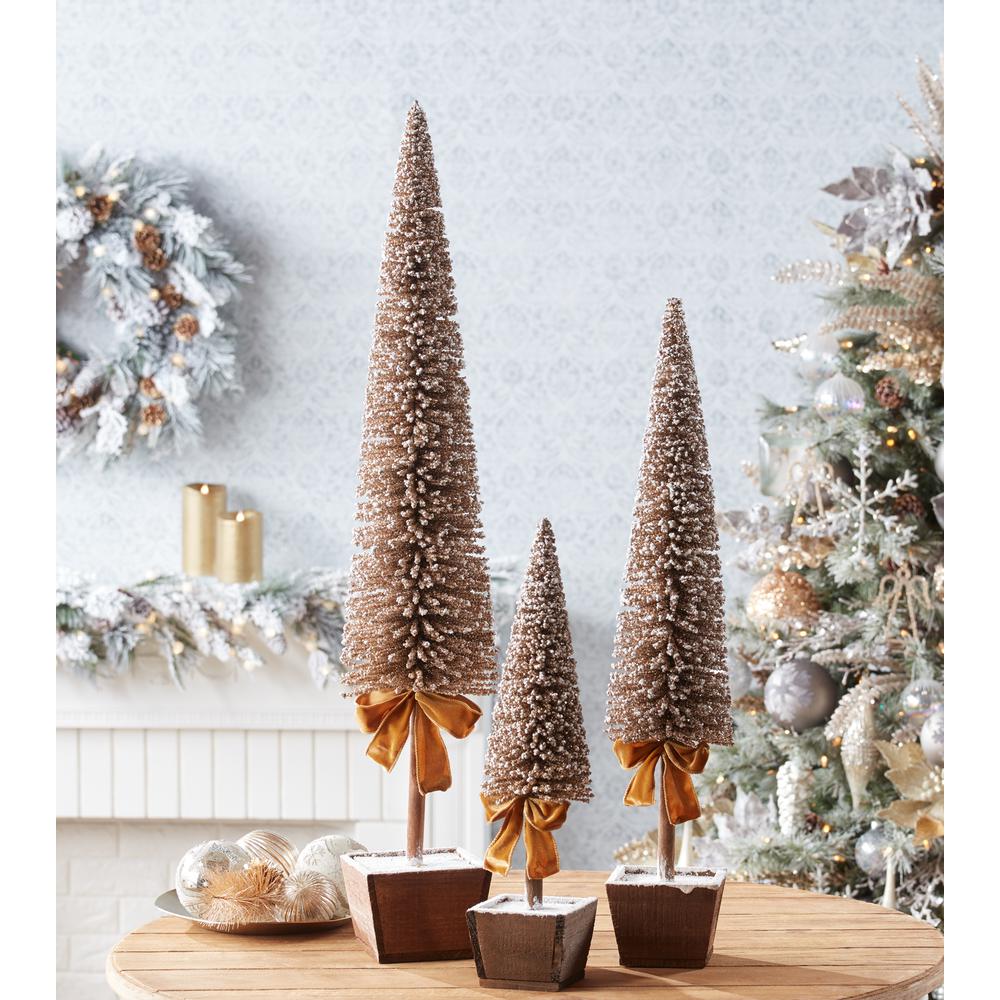 Potted Tree (Set of 3) 20.5"H, 30"H, 39"H Plastic