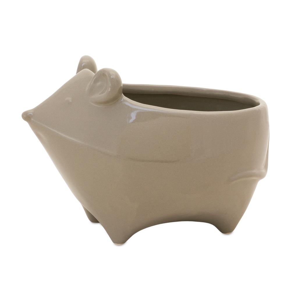 Mouse Planter (Set of 4) 6.5"L x 4.75"H Ceramic