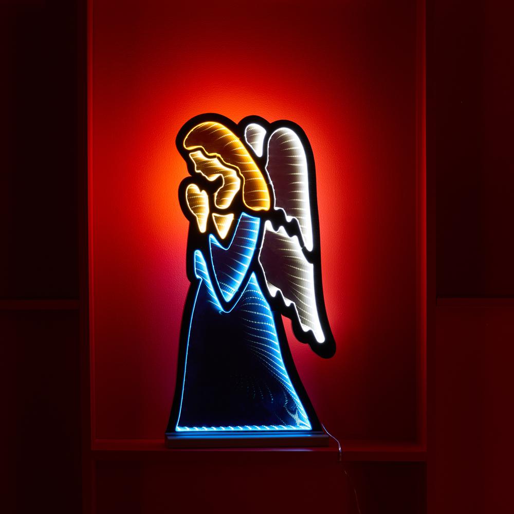 Angel Infinity Light 24.5"H Acrylic UL Plug Included