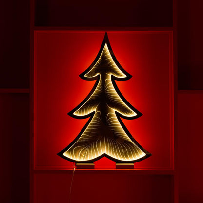 Tree Infinity Light 24.5"H Acrylic UL Plug Included