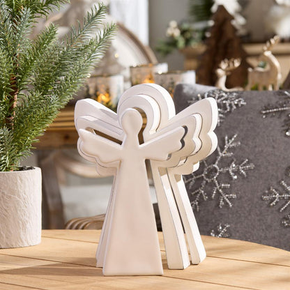 Triple Angel Puzzle (Set of 2) 8"H MDF