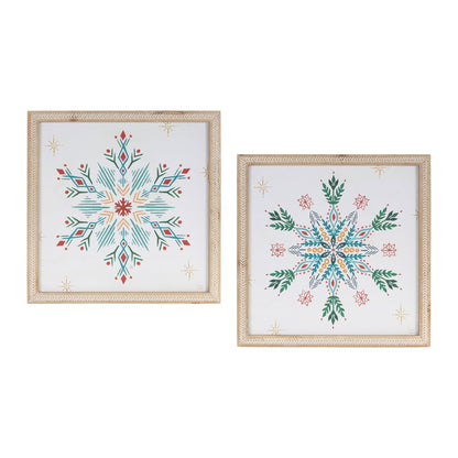 Snowflake Print (Set of 2)