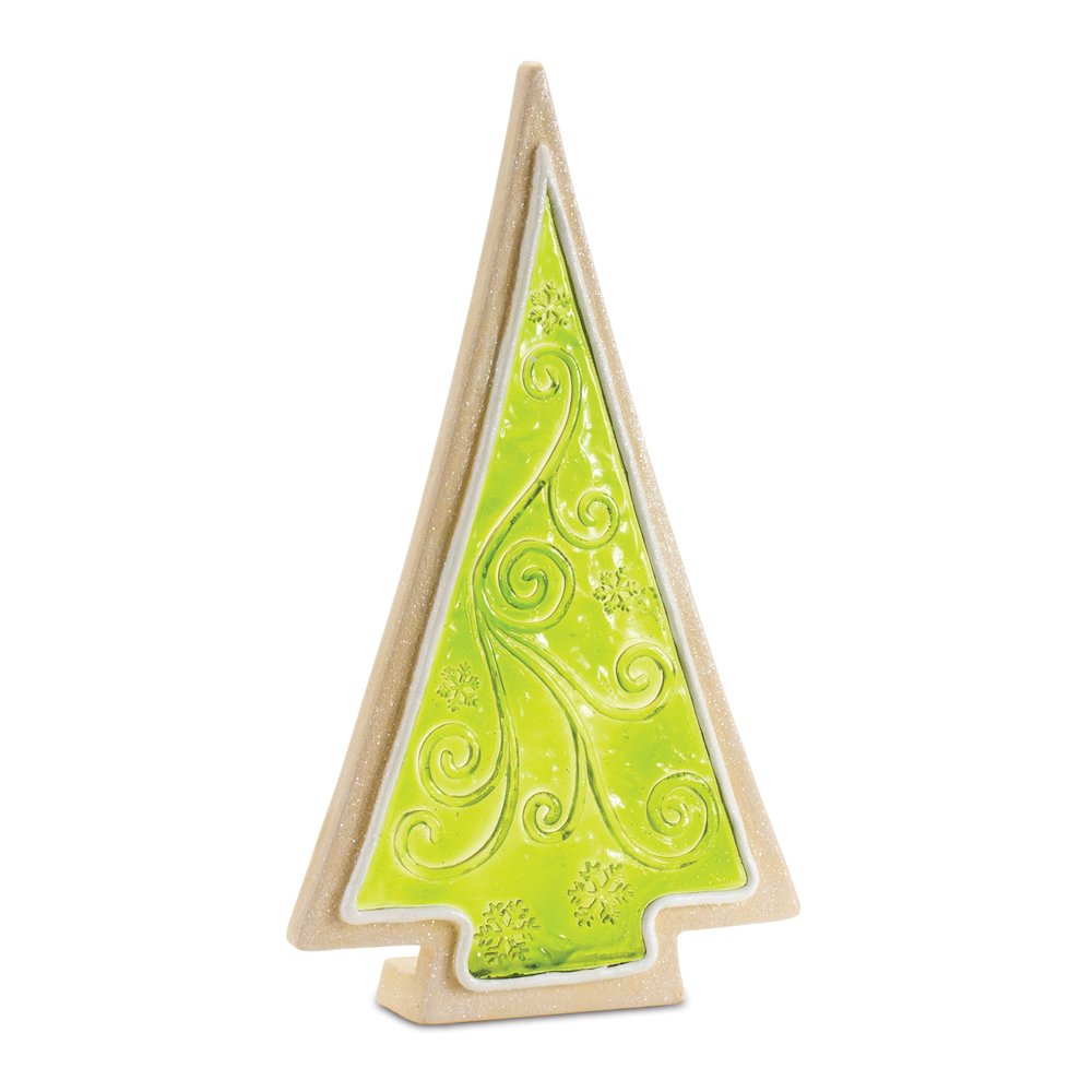 Tree (Set of 2) 10"H, 12"H Resin