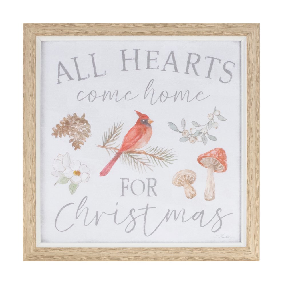 Framed Bird and Cardinal Print (Set of 3) 9"SQ Plastic/Paper