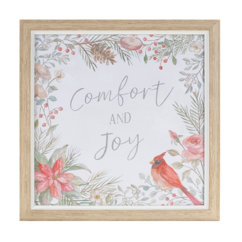 Framed Bird and Cardinal Print (Set of 3) 9"SQ Plastic/Paper