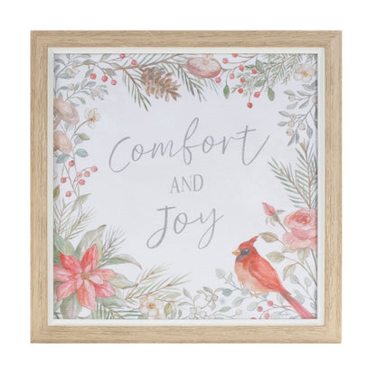 Framed Bird and Cardinal Print (Set of 3) 9"SQ Plastic/Paper