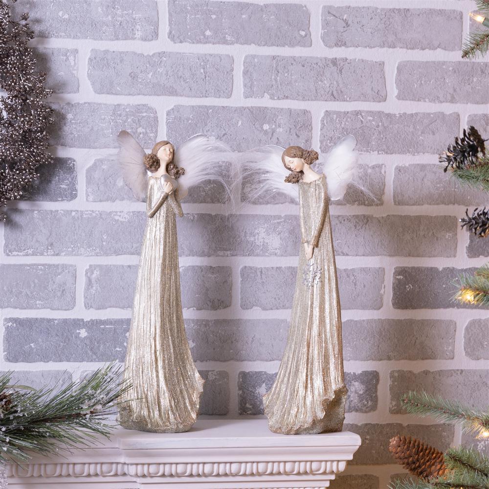 Angel (Set of 2) 14"H Resin