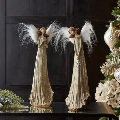 Angel (Set of 2) 14"H Resin