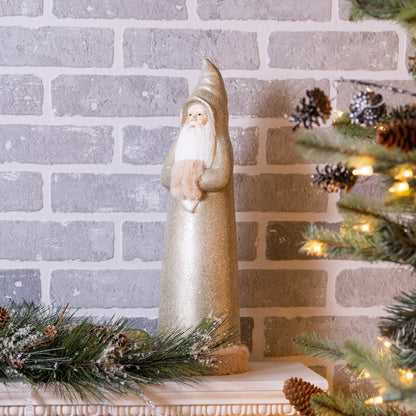 Santa (Set of 2) 17"H Terra Cotta