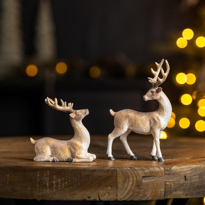 Deer (Set of 6) 3.5"H, 5.5"H Resin