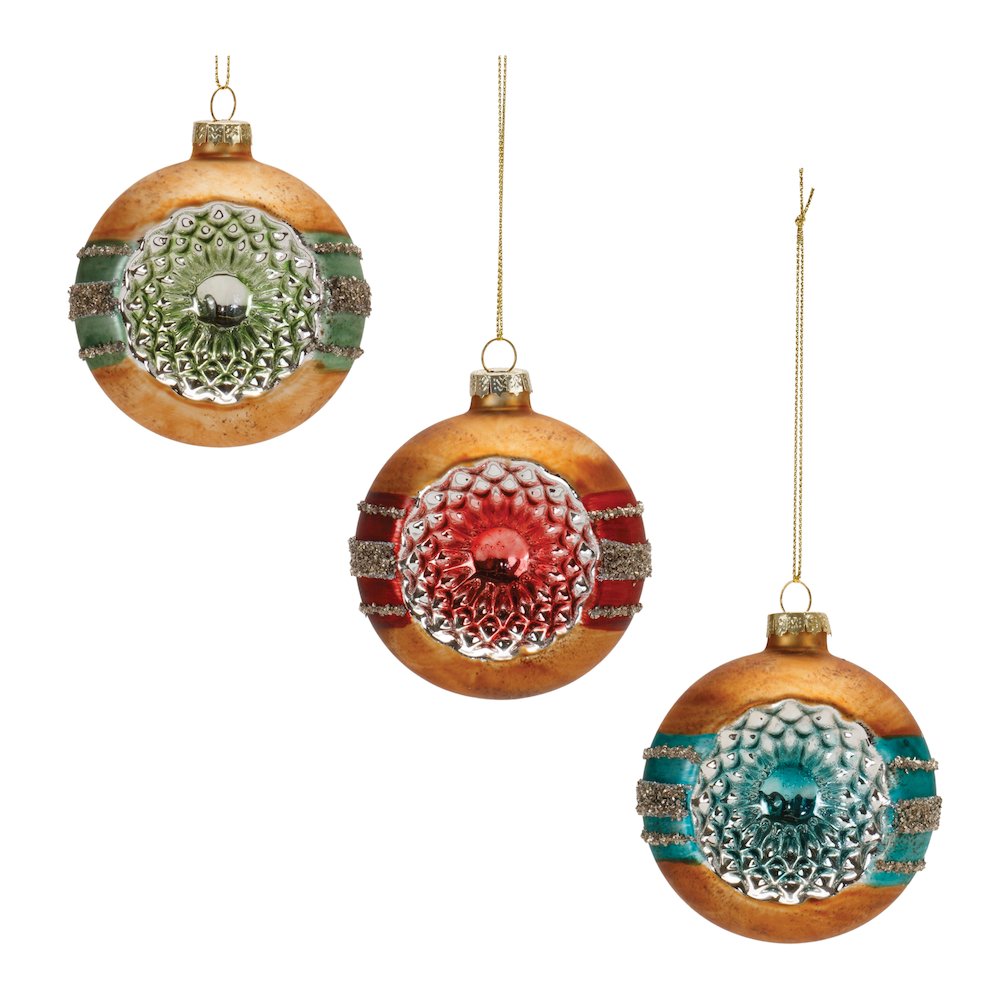 Reflector Ornament (Set of 12) 4"H Glass