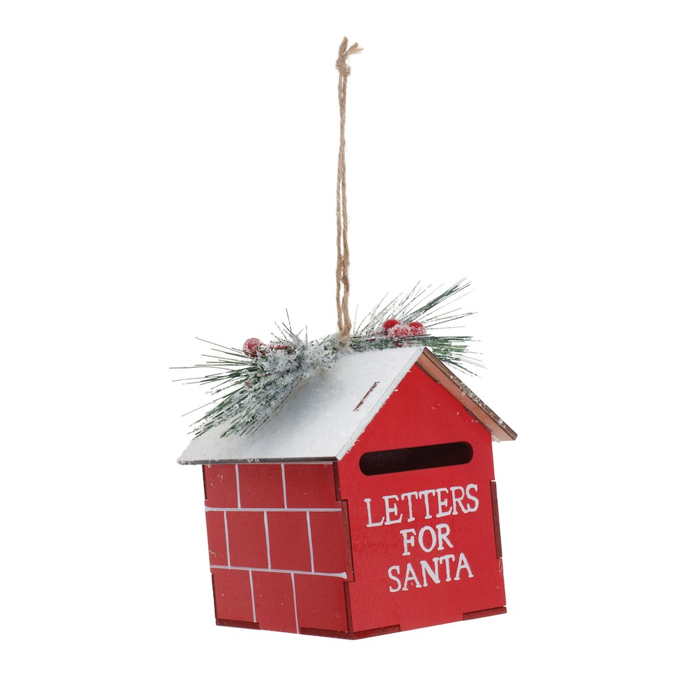Mailbox Ornament (Set of 2) 5.5"H Metal