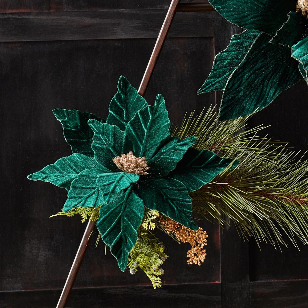 Poinsettia Stem (Set of 6) 21"H Polyester