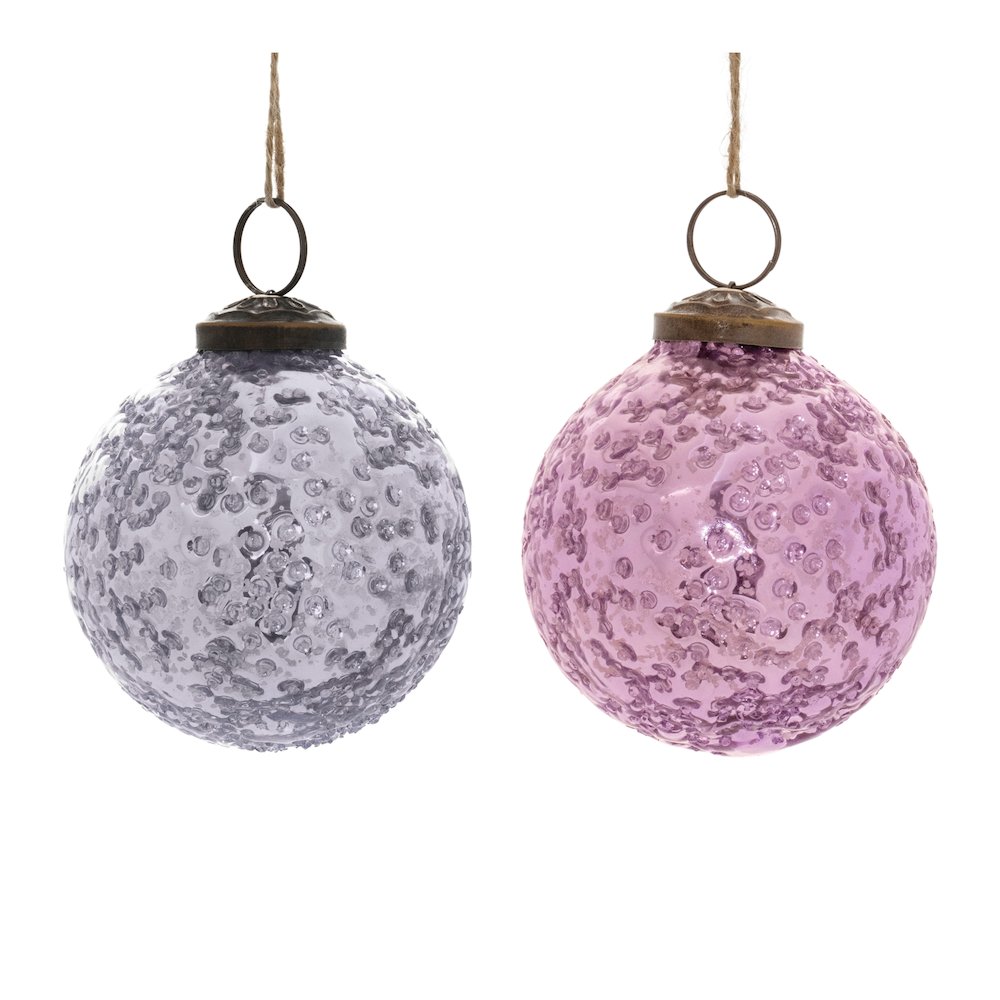 Ball Ornament (Set of 6) 3"D Glass
