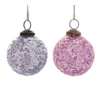 Ball Ornament (Set of 6) 3"D Glass