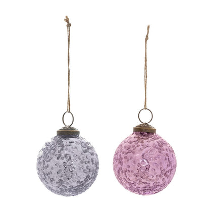 Ball Ornament (Set of 6) 3"D Glass