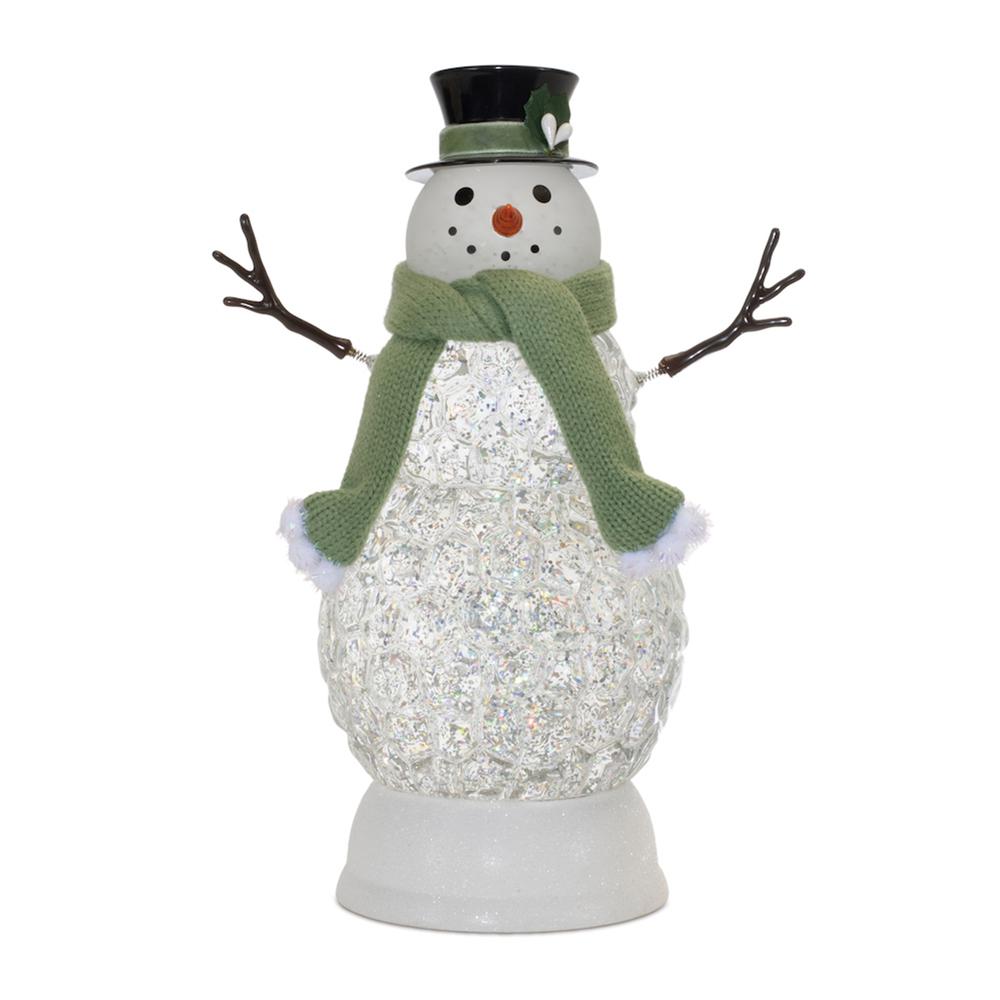 LED Snowman 11"H Plastic 3 AA Batteries Not Included