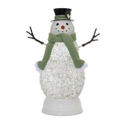 LED Snowman 11"H Plastic 3 AA Batteries Not Included