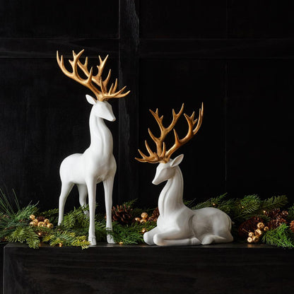 Deer (Set of 2) 13"H, 18"H Resin