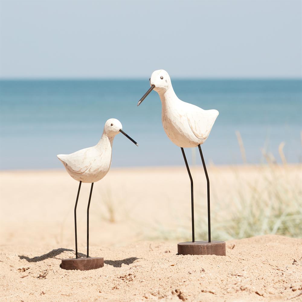 Bird (Set of 2) 12"H, 14.5"H Wood/Metal