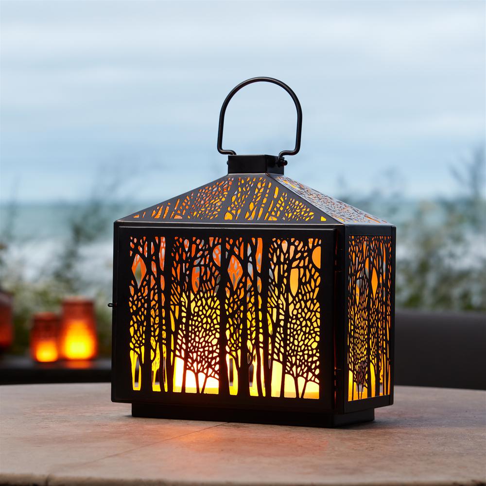 Lantern 11.5"L x 12"H Iron