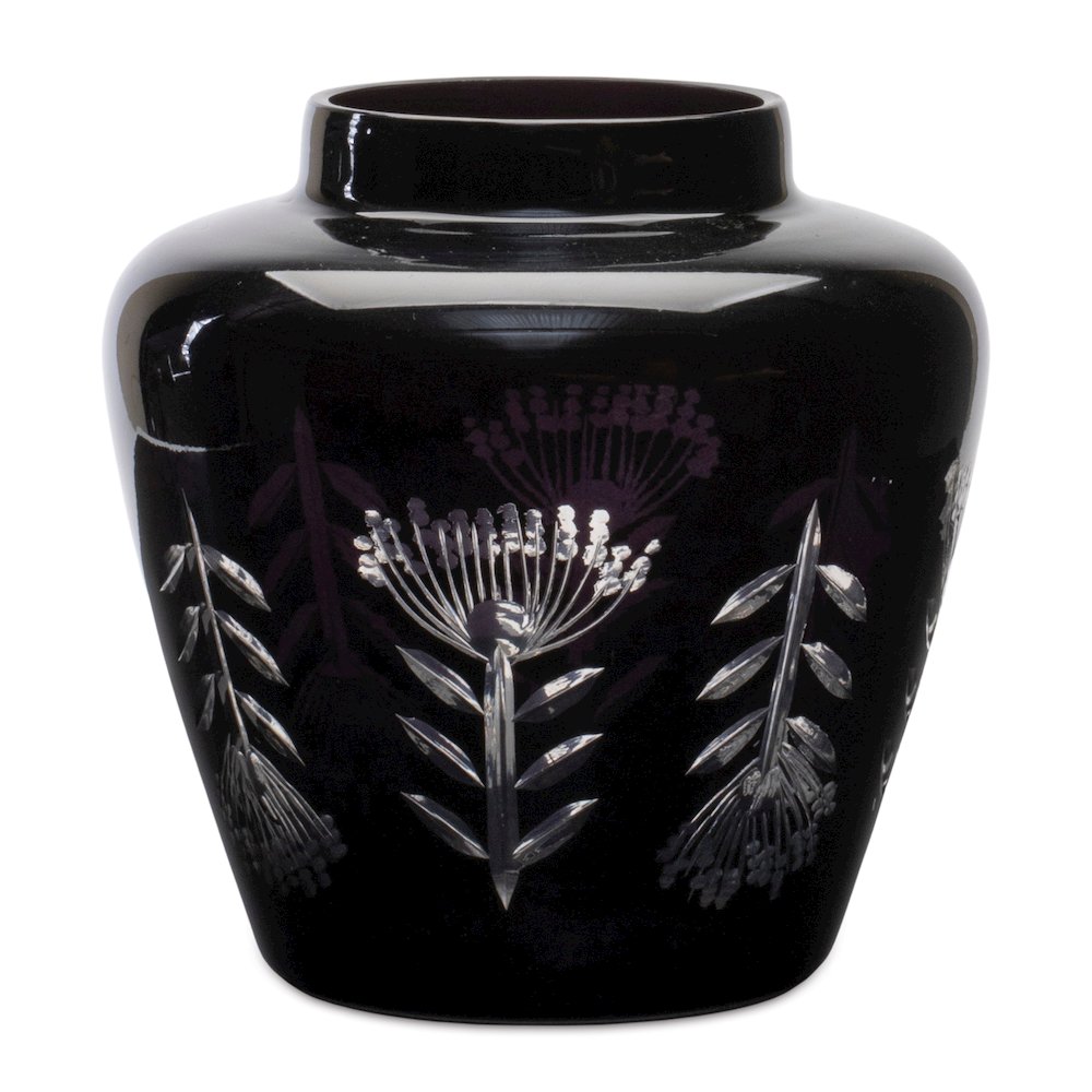 Vase 6.5"D x 6.5"H Glass