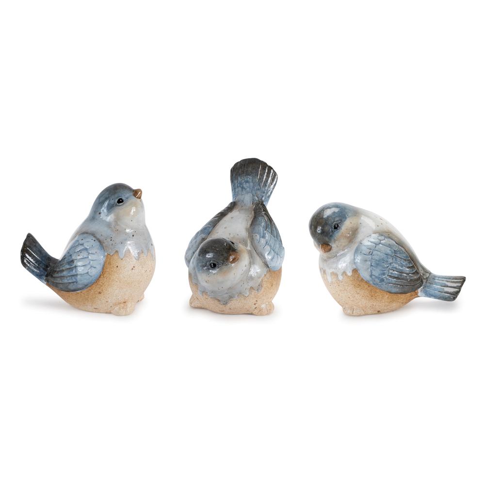 Bird (Set of 3) 3.5"H, 4"H, 4.75"H Ceramic