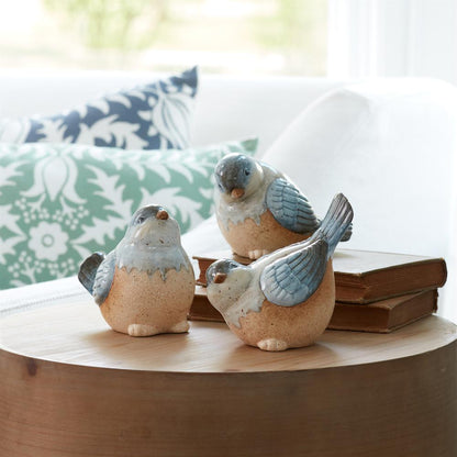 Bird (Set of 3) 3.5"H, 4"H, 4.75"H Ceramic