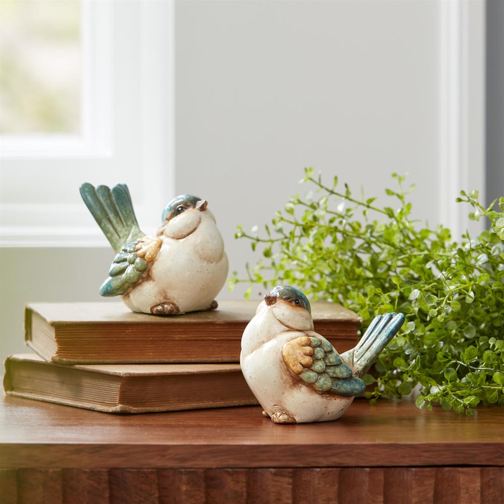 Bird (Set of 6) 3"H Terra Cotta