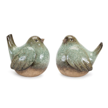 Bird (Set of 4) 5"H Terra Cotta