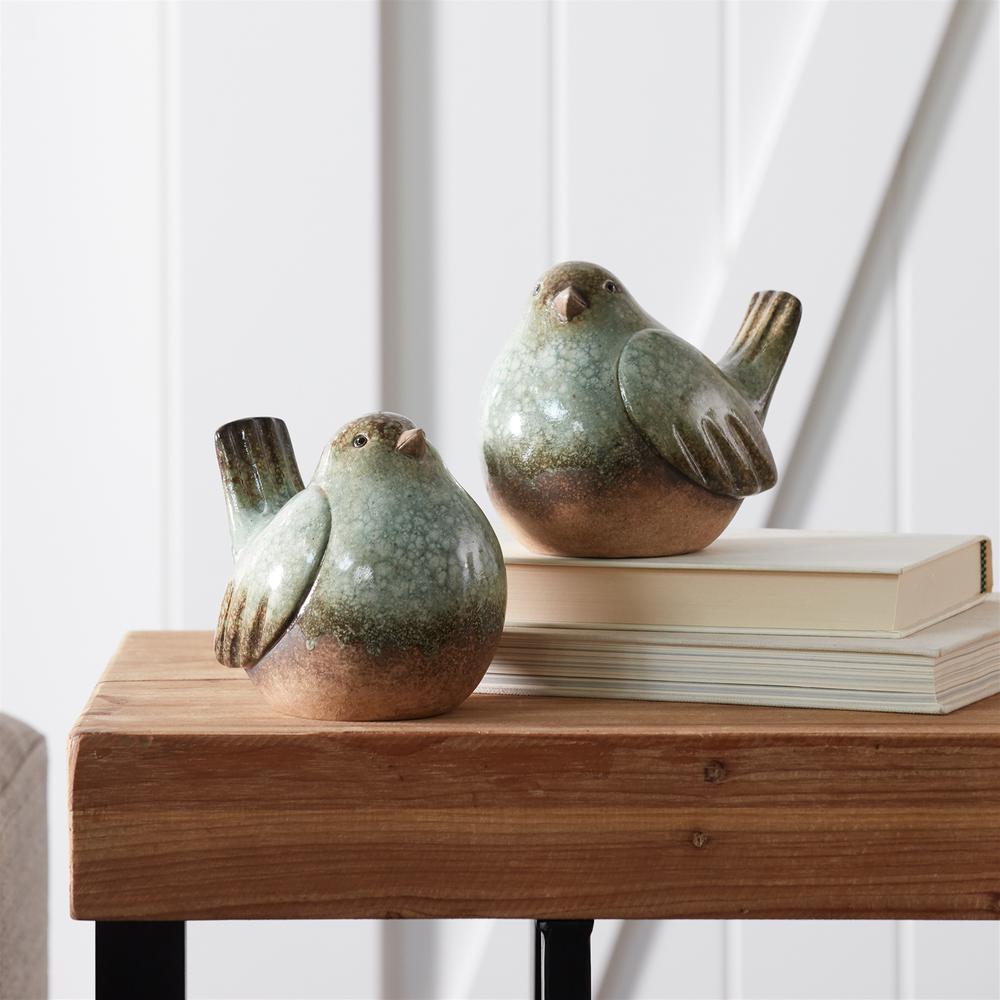 Bird (Set of 4) 5"H Terra Cotta