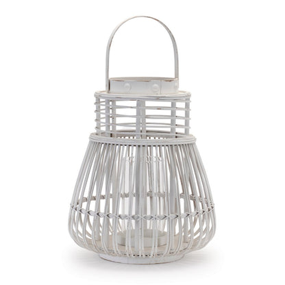 Lantern 12.5"D x 14.5"H Rattan/MDF
