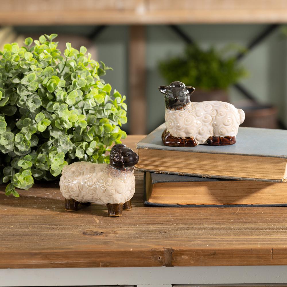Sheep (Set of 6) 3"H, 3.25"H Resin